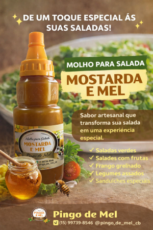 MOLHO DE MOSTARDA E MEL